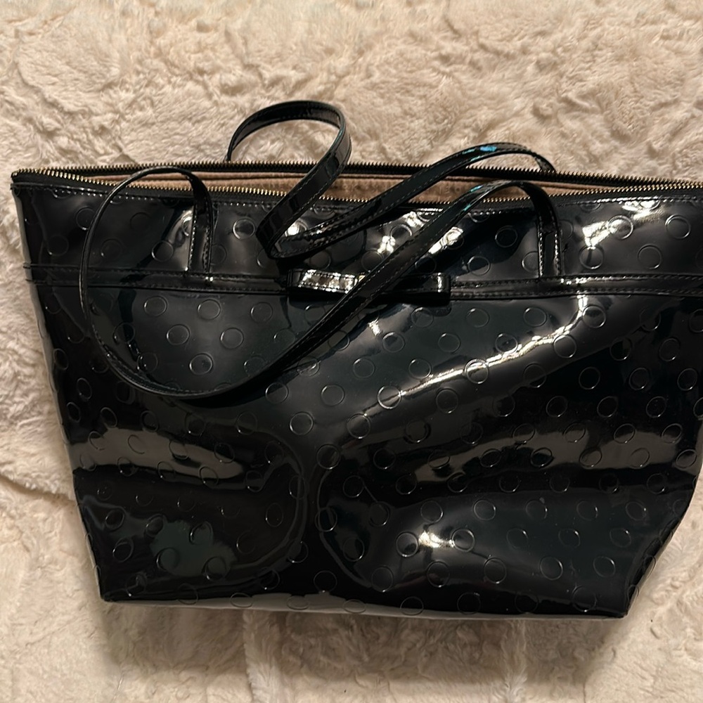 Black PVC Tote Kate Spade